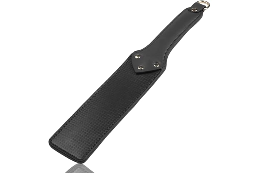 CGJIANG Horse Crop Horse Riding Crop Black Faux Leather Look Whip Equestrian Stick Riding Paddle for Horse Daily Training (Shape 4)