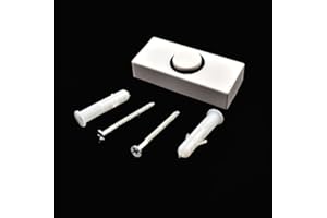 FALCON WORKSHOP SUPPLIES LTD 4TRADE 1 x White Wired Door Bell DOORBELL Bell Push Press Button Like Sesame