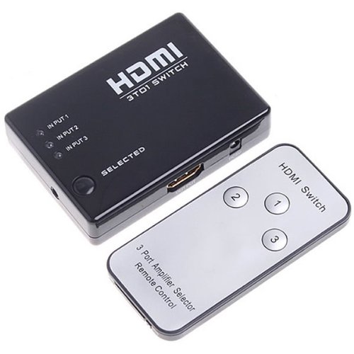 HDMI Verteiler Umschalter (Switch) 3-Fach 1080p HDTV Mit Fernbedienung - 2