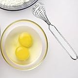 Hunpta manuel Batteur Fouet à spirale en acier inoxydable blender Ustensiles de Cuisine Silver