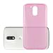 Produktbild Lenovo (Motorola) MOTO G4 / MOTO G4 PLUS (Nicht für G4 Play) Silikonhülle in DURCHSICHTIG PINK von Cadorabo - Ultra Dünn Slim Design TPU Schutzhülle – Handyhülle Bumper Back Case Cover in TRANSPARENT PINK