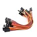 Produktbild VUNIVERSUM 10 Stück 15cm Premium Servo Patch Kabel Patchkabel Servokabel Verlängerung Stecker zu Stecker Male to Male JR Graupner 26AWG 3PIN Qualität von Mr. Stecker Modellbau®