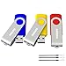 Produktbild Meinami 3er Pack 16GB Swivel USB Stick USB 2.0 Rot, Blau, Gelb