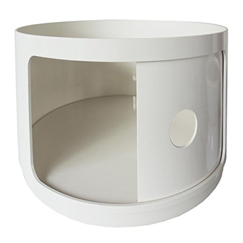 Kartell 495503 Componibili - Recipiente modular redondo y opaco (diámetro 42 x 38,5 cm, ABS), color blanco