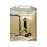 Hecho de flotador ecológico transparente 5mm de vidrio de plata gruesa, este espejo altamente durable elimina la distorsión de reflexión que se encuentra comúnmente en los espejos baratos. El respaldo de madera con pintura resiste el ácido y la humedad.