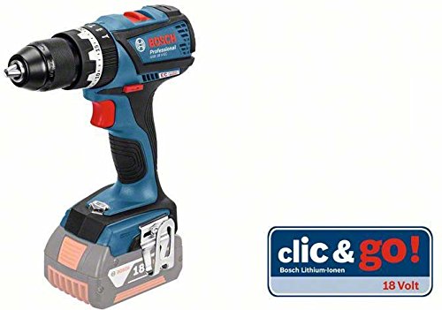 Bosch Professional GSB 18 V-EC Akku-Schlagbohrschrauber, 13 mm-Vollmetallbohrfutter, maximal Drehmoment 60 Nm in L-Boxx ohne Akkus und Ladegerät, 1 Stück, 06019E9103
