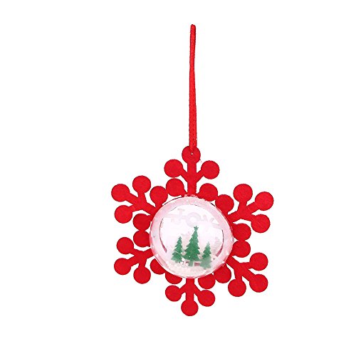 Preisvergleich Produktbild MingXiao Weihnachtsbaum-hängende Ball-Socken Schneeflocke-Geschenk-Partei-Weihnach...