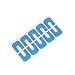 Lalang 10pcs Nails Edge Skin Barrier Nail Polish Stencils Kit Manicure Nail Art Polish Protection Tip Protectors Reusable (blue)