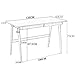 Produktbild MTX Ltd Esstisch Bambus Schreibtisch Computer Schreibtisch passt zu jedem Raum Haushalt Studie Tisch Modern Desktop Tisch mit Schublade + Stuhl,Tabelle (l120cm)