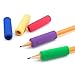 Price comparison product image PIXNOR Skid Soft Foam Pencil Grips Finger-protected Pack of 10 (Random Color)