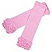 Malloom® Children Girl Candy Color Kneepad Socks Leg Warmer (Pink)