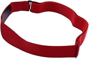 FOXCUP Regulowany pulsometr pasek na klatkę piersiową, zamiennik, elastyczny, miękki nylonowy pasek, pasek ze spandeksu, kompatybilny z czujnikiem tętna MZ, sportowy, bezprzewodowy monitor tętna