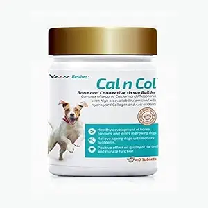 VVAAN - Cal n Col - Bone and Connective Tissue Builder for Dogs - 40 Tablets (Pack of 1)