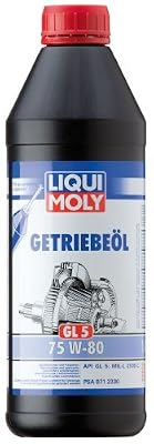 Liqui Moly 3658 Huile pour Engrenages (GL5) 75W-80 1l, Set de 5