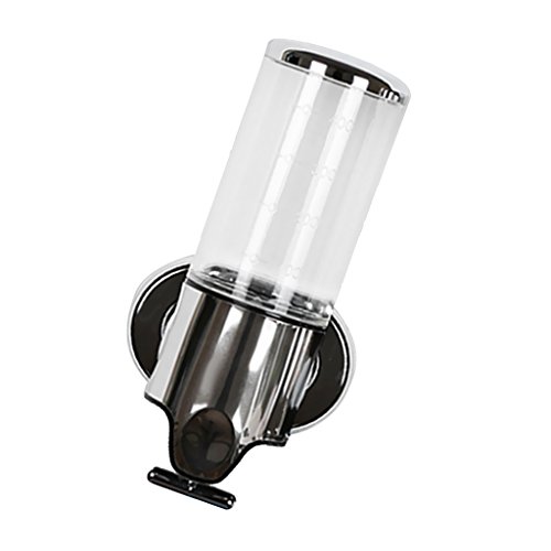 MagiDeal Seifenspender zur Wandmontage – Wandseifenspender für Reinigungsmittel – Wand-Spender für Flüssigseife – Klar, 500ml - 7