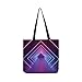 Produktbild UV-Licht Neonlicht Canvas Tote Handtasche Schultertasche Crossbody Taschen Geldbörsen für Männer und Frauen Einkaufstasche