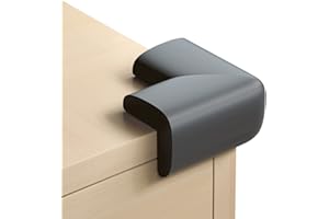 VOBULAFY Sicherheits Eckenschutz, 4 Eckenschützer für Kinder und Babys, Tischschutz – Eckkissen mit starkem Klebstoff, schwarz