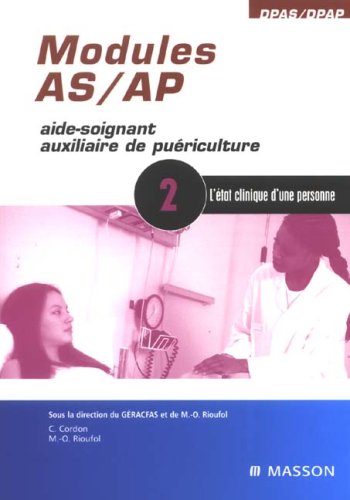 Télécharger Modules AS/AP - 2 - L'état clinique d'une personne Livre PDF Gratuit