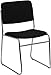 Produktbild Flash Furniture XU-8700-CHR-B-30-GG Hercules Series 1500-Pound Black Fabric High Density Stacking Chair with Chrome Sled Base by Flash Furniture