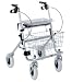 Produktbild Rollator B silber-metallic mit Korb, Bügelbremse und Tablett