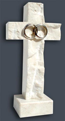 Preisvergleich Produktbild Wedding / Anniversary Cross by Holy Land Stone Company