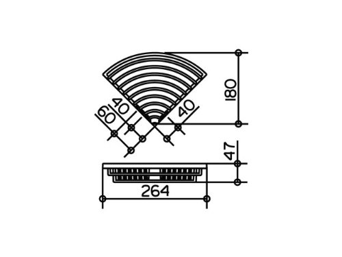 Keuco 24944010000 Solo Eckschwammkorb abnehmbar flach - 3