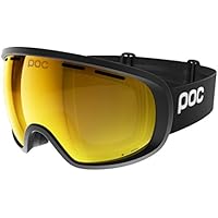 POC Fovea Clarity Máscara, Unisex Adulto, Negro (Uranium Black/Spektris Orange), Talla Única