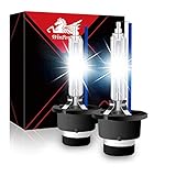 kit hid xenon d2s 55w 【Umweltschutz】 8000k Eis blaues Licht bringen Sie extrem helles Gefühl, Anti-UV-Quarzglas kann Spiegelrisse und Schatten, Spray, Quecksilber-frei verhindern.