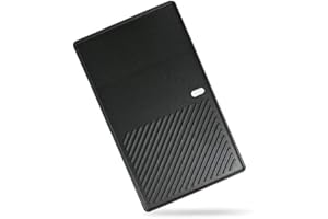 Denmay Plaque de cuisson en fonte 7637 - 44,4 x 26 cm - Pour barbecue à gaz Weber Spirit I II E210 E220 S210 S220 (avec boutons de commande avant) - Pièce de rechange pour Weber Spirit I II 200 - 1