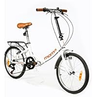 Moma Bikes Bicicleta Plegable Urbana First Class 20" ALU,Shimano 6V. Sillin Confort