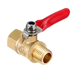 NE 1/4 Inch Ball Valve Air Compressor Brass Valve Female Male