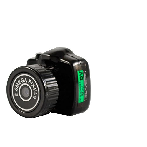 Dizaul Mini Spionagekamera ● 32GB MicroSD ● Aufnahmefunktion - Schlüsselanhänger - Miniatur Spiegelreflex-Kamera - Schwarz