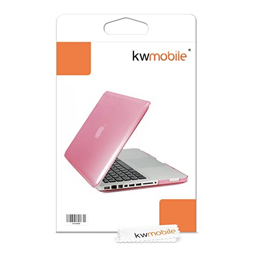 kwmobile Crystal Hülle für Apple MacBook Pro 13″ (ohne Retina) Hard Case – dünne durchsichtige transparente Schutzhülle Cover Tasche Pink Transparent - 7