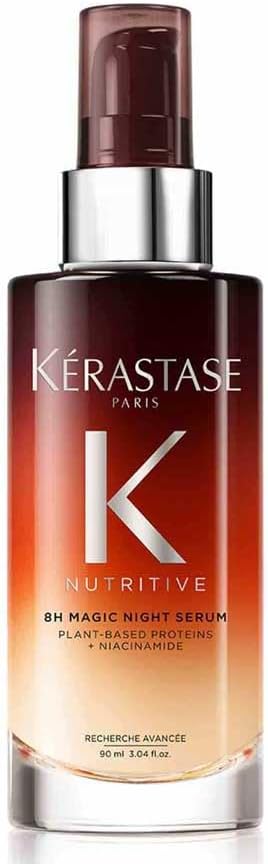 Kérastase Nutritive, Sérum Reparador de Noche, Para Cabello seco, Revitaliza, nutre y repara, Con niacinamida anti-sequedad, 8H Magic Night Serum, 90 ml