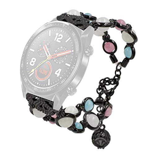 Preisvergleich Produktbild Sansee Uhrenarmbänder Verstellbares Handgemachte Nacht Leuchtende Ersatzbänder Armband für Huawei GT Smart Watch für Damen und Mädchen