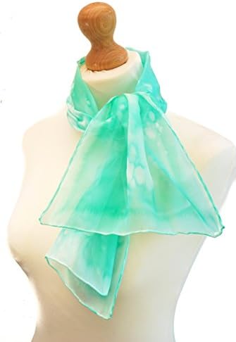 Silk scarf for women, hand painted silk scarves, mint green plus more colours, silk scarves for ladies, green scarf - 2017 collection