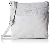 handtasche grau klein Hauptfach 2 mit einer Reißverschlusstasche