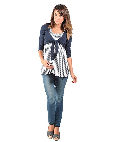 The Essential One - 2 in 1 tie front Nursing top EOM14