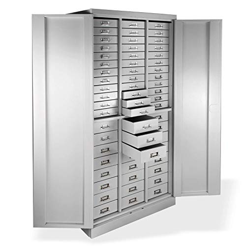 ADB Metall Schubladenschrank Werkzeugschrank Materialschrank Magazinschrank mit 60 Schubladen 1790x800x410 mm