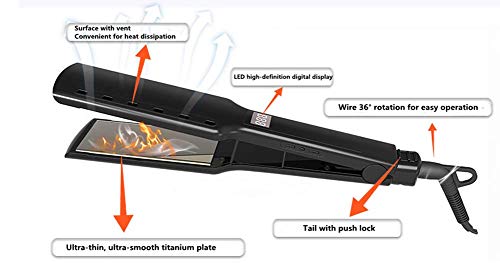Professional Wide Plate Hair Straightener Negative Ion Constant Temperature Hair Care Ceramic Coating Constant Temperature Perm Does Not Hurt Hair Multi-Range Adjustment LCD Display reviews Professional Wide Plate Hair Straightener Negative Ion Constant Temperature Hair Care Ceramic Coating Constant Temperature Perm Does Not Hurt Hair Multi-Range Adjustment LCD Display