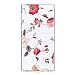 Produktbild Meeter Sony Xperia L1 Silikonhülle, Ultra Slim Dünnen Bunte Muster Weich Flexibel Durchsichtig Klar Crystal Clear TPU Gummi Case Cover Tasche Bumper für Sony Xperia L1 - Rote Blume
