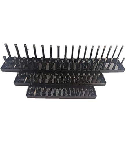 Tekton 1/4 Inch Drive Deep 12-Point Socket Set with Rail, 11-Piece (5/32-9/16 in