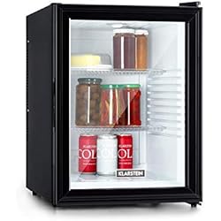 Klarstein Brooklyn 42 Minibar Mini réfrigérateur - compact, système de refroidissement thermoélectrique, capacité 42L, refroidissement: 12-18 °C | CEE A, SilentCool System, intérieur blanc, noir