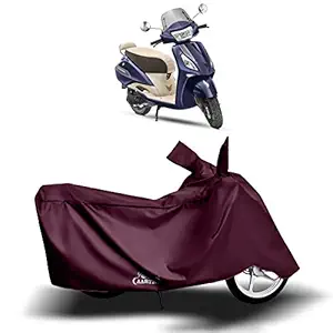 Cover Lab - TVS Jupiter Classic New BS6 Water Resistant - Dust Proof - Full Bike Scooty Two Wheeler Body Cover for TVS Jupiter Classic (Maroon)