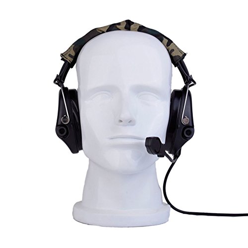 Tactical Sordin Casque Coque Écouteurs avec de Nouvelles Militaire Prise Standard, BK, Taille Unique