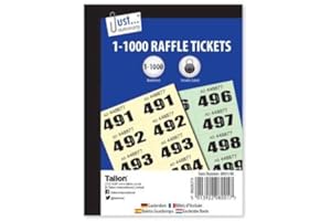 THE HOME FUSION COMPANY 1000 Guardarropa Sorteo Rifa Tómbola Numerada Entradas Libro Fiestas Oficina Colegio