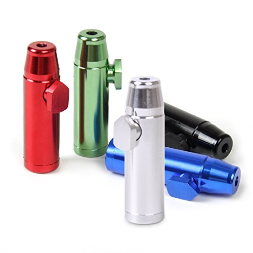5pcs Aluminum Snuff Dispenser Snorter Rakete