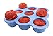 KIDDO FEEDO Silicone Baby Food Freezer Tray with Clip-on Lid Makes Storing Baby Food, Ice Cubes, Herbs, Juice & More Easy Peasy! - BPA Free - Free eBook by Author/Dietician - Lifetime Guarantee, Blue