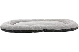 MON AMI LUKI - Coussin Ovale - Anti-Derapant - Gris - Chien - 95x50x8CM