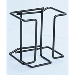 Lecksteinhalter für rechteckige Lecksteine Metall | Halterung für Leckstein schwarz